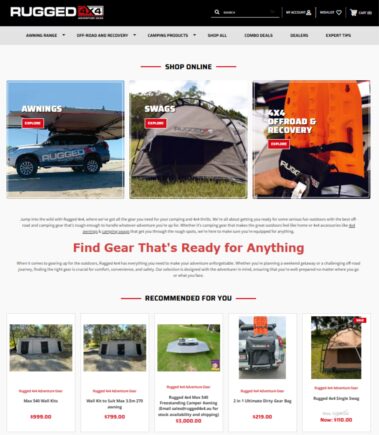 Rugged 4x4 website Development